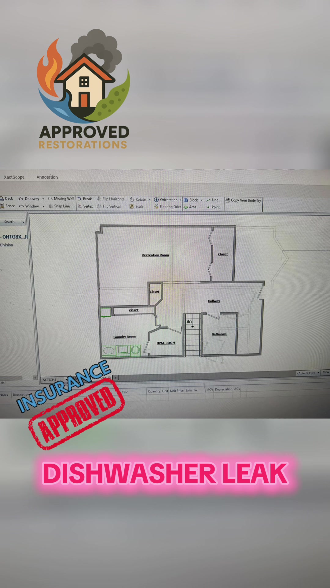 When a dishwasher leak went unnoticed overnight, our crew arrived to find water spread across the kitchen and hallway, so we immediately started tearing out the soaked hardwood and tile, then brought in our drying equipment to prevent further damage.