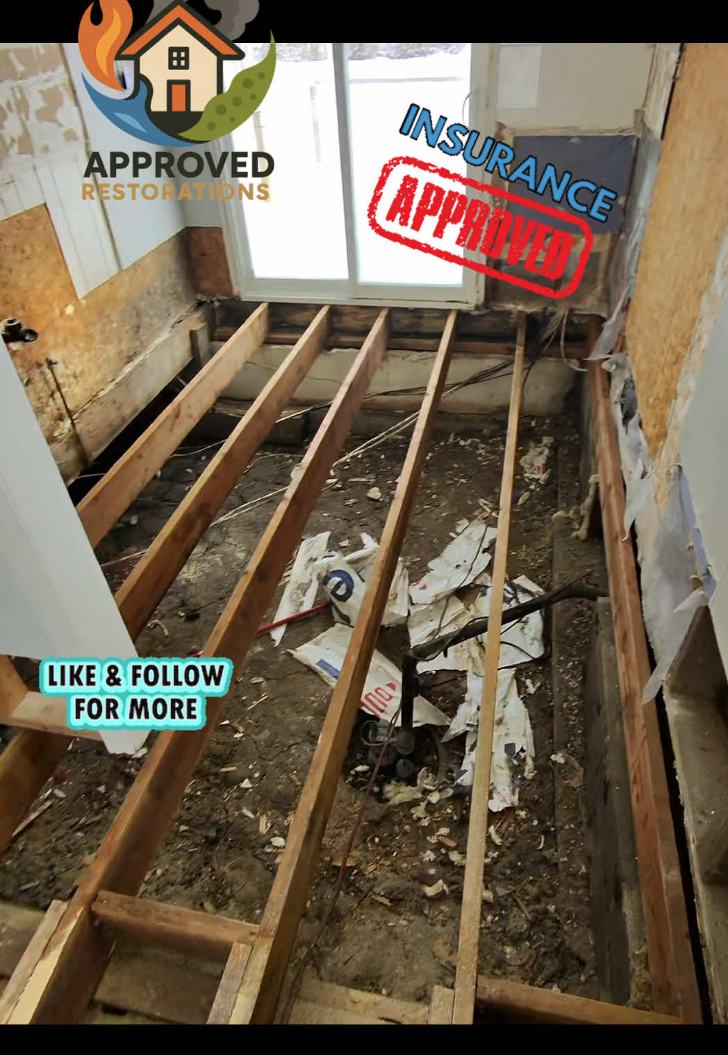 Our crew is tackling a full-scale restoration in Pefferlaw, replacing rotten floor joists and subfloor, installing new baseboard heaters, and preparing for a new shower, toilet, and pot lights to restore this home from top to bottom.