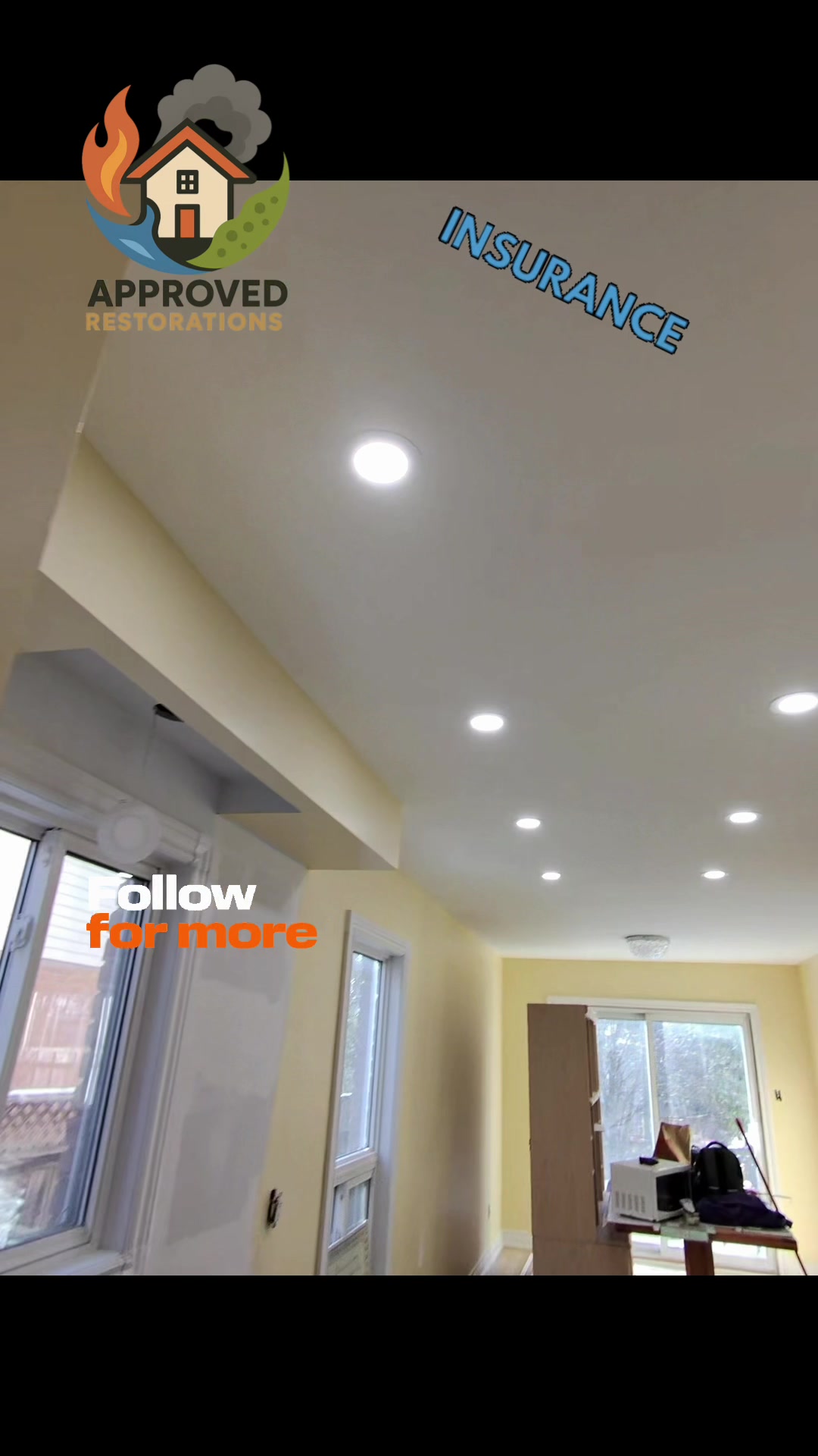 A severe bathroom leak tore right through this Markham kitchen, so our crew is deep into the final rebuild phase, laying down fresh flooring, hanging the closet doors, and tackling the electrical work before firing up the compressor to nail in the remaining baseboards and finish the restoration.