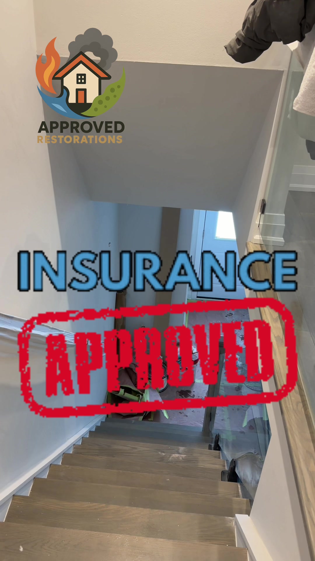 When a severe roof leak poured straight down into this Richmond Hill home, our team not only replaced the roof but completely overhauled the freezing room below—ripping out ruined hardwood for fresh flooring, installing a new wall heater, and upgrading the space with pot lights and a proper bedroom door just as our techs vacuum up the final dust.