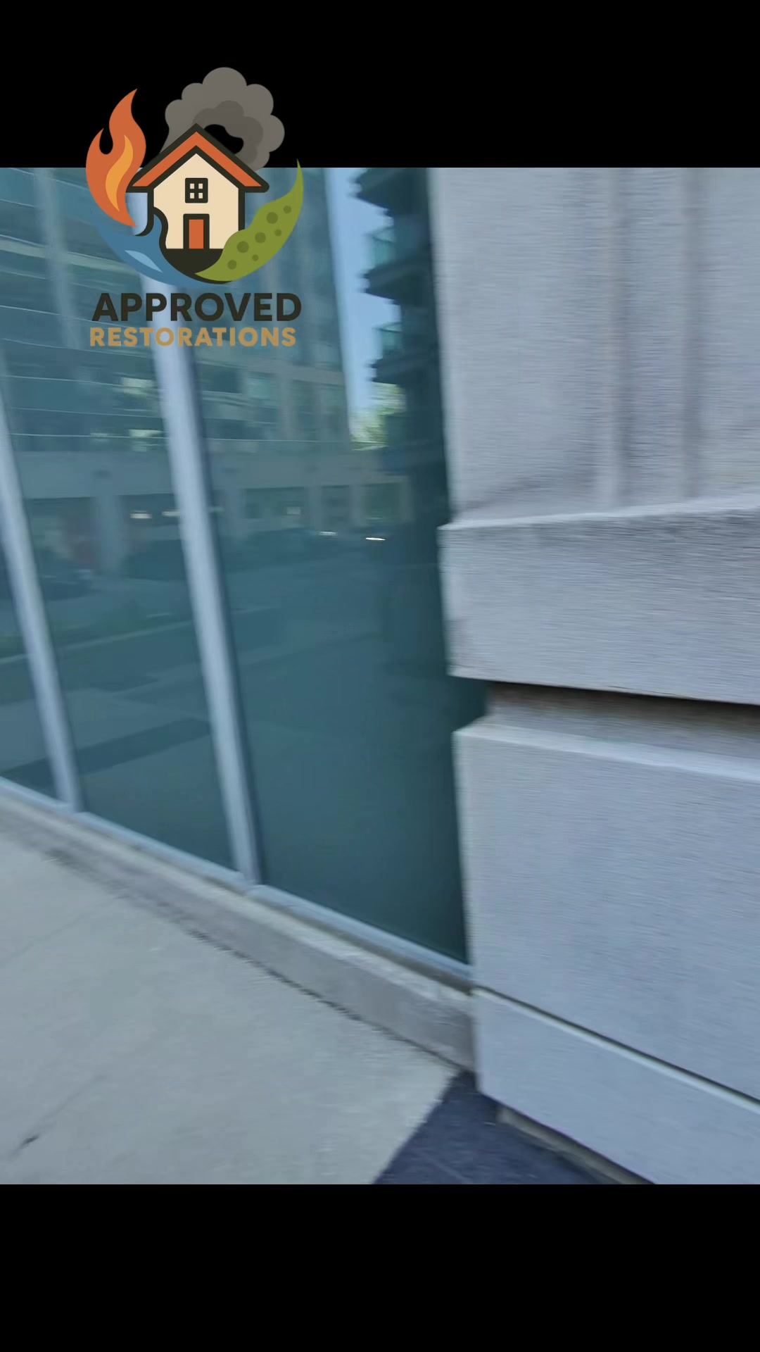 Wrapping up a major water damage rebuild on the fourth floor of this condo, our crew is letting the freshly laid tile grout dry while we paint the baseboards, setting the stage for a final top-to-bottom dust cleaning and the installation of a custom glass railing to complete the upgrade.