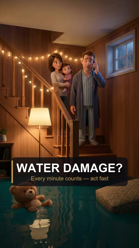 When a midnight pipe burst leaves a family stranded on the stairs staring at a flooded basement, that frantic phone call is our signal to roll out, dispatching our emergency techs to pump the standing water, rescue floating toys, and strip the ruined drywall before mold takes hold.