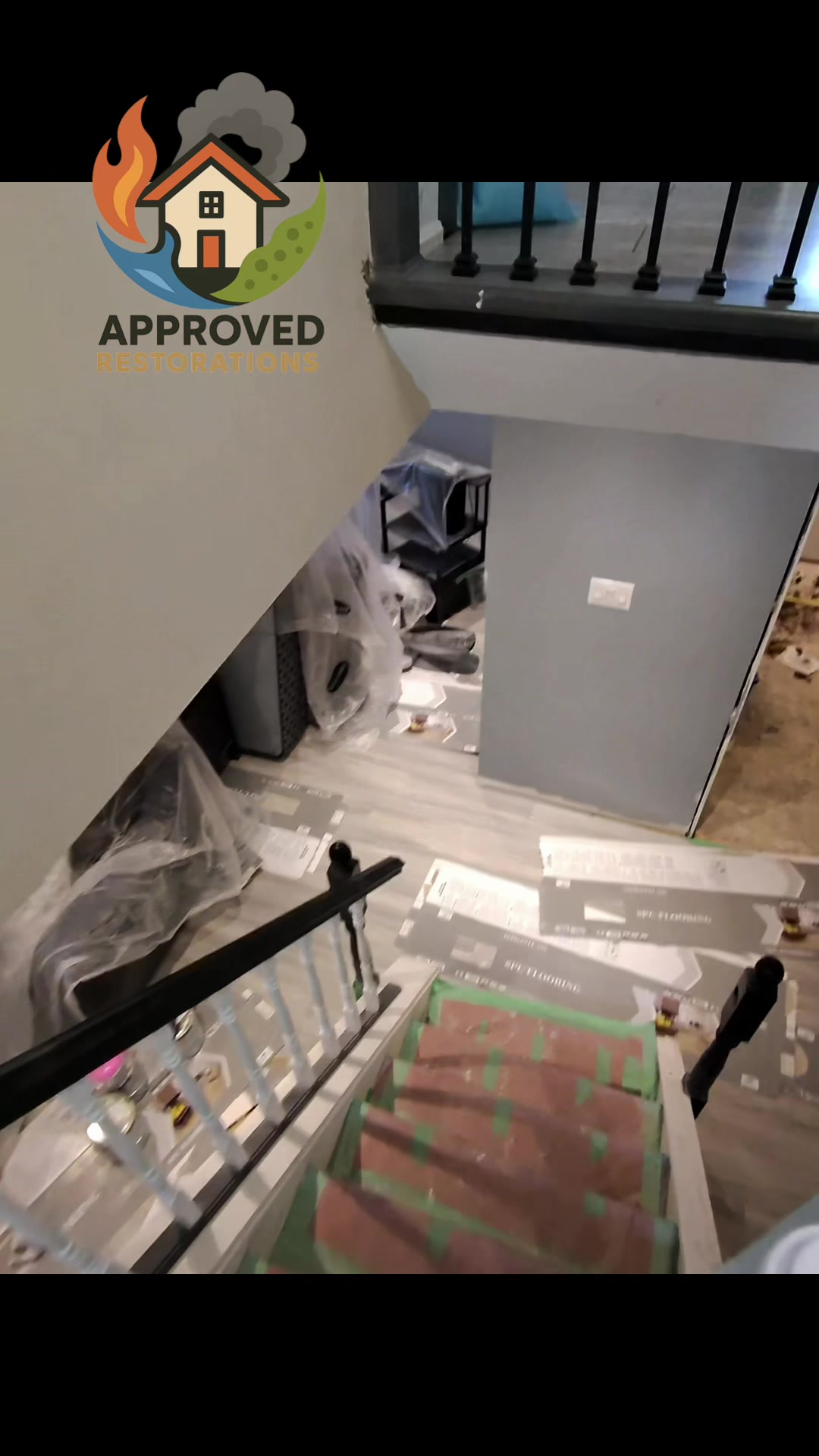 A sump pump failure flooded this Innisfil basement, forcing us to tear out the bottom two feet of drywall alongside multiple layers of soaked subfloor, so our crew is now putting it all back together—laying new flooring, rolling fresh paint, and gutting out the ruined shower to complete the rebuild.