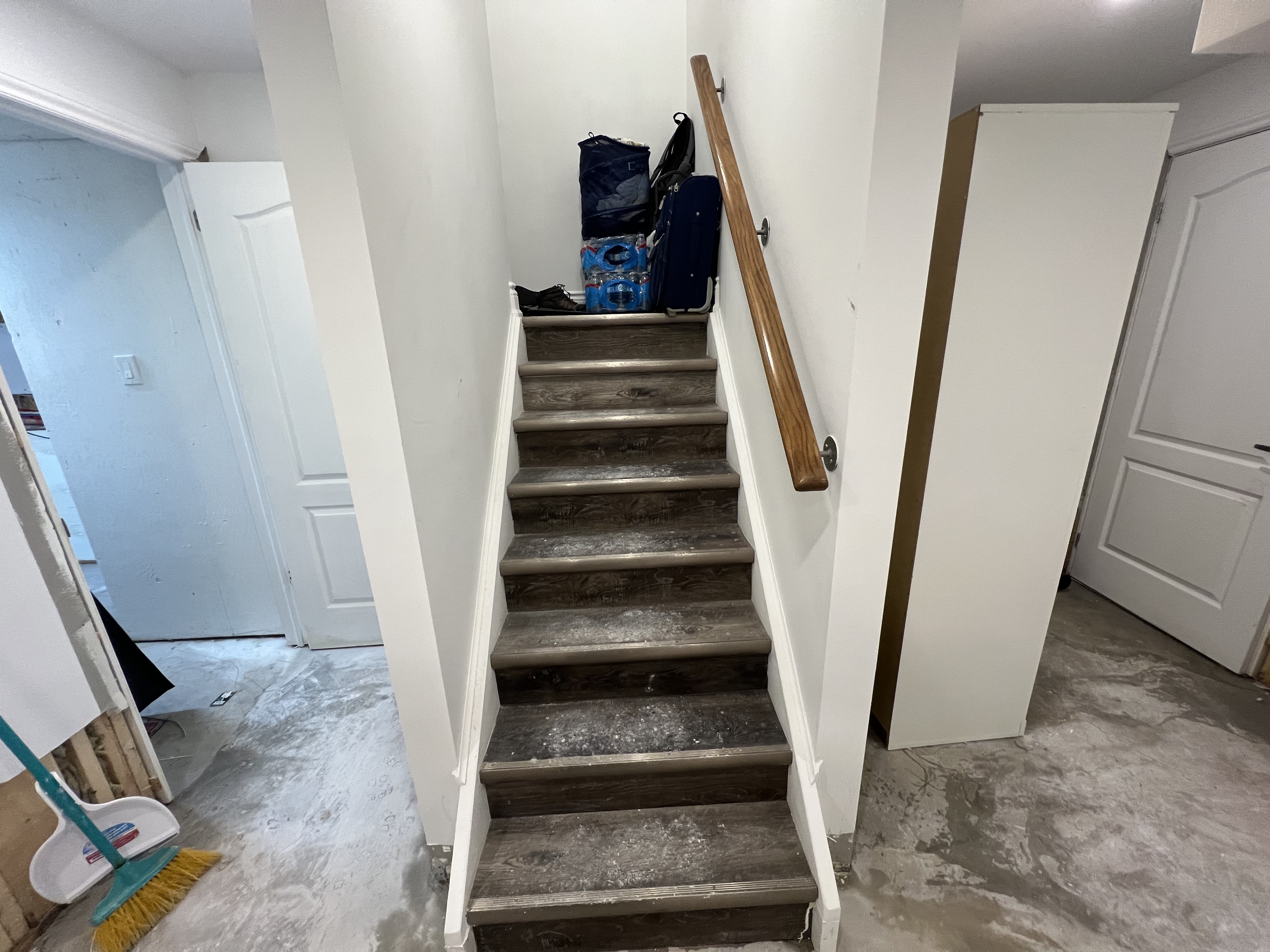 Basement water flood before restoration